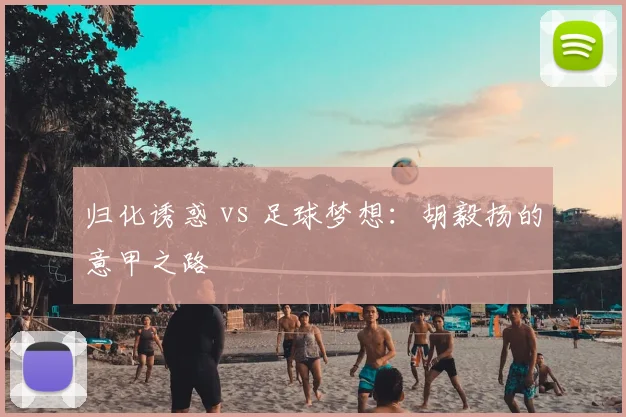 归化诱惑 vs 足球梦想：胡毅扬的意甲之路